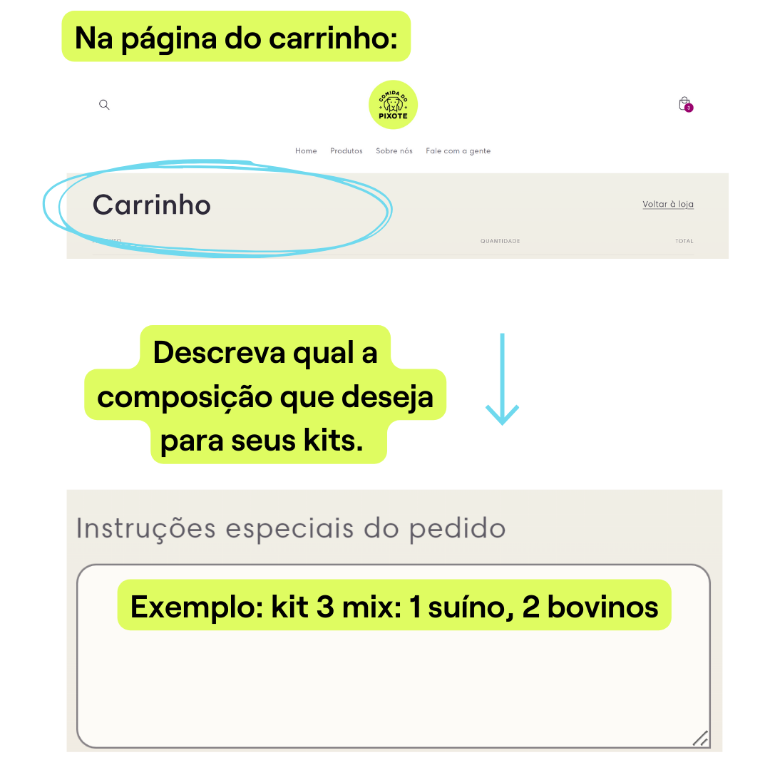 Kit com 3 mix - Você escolhe os sabores