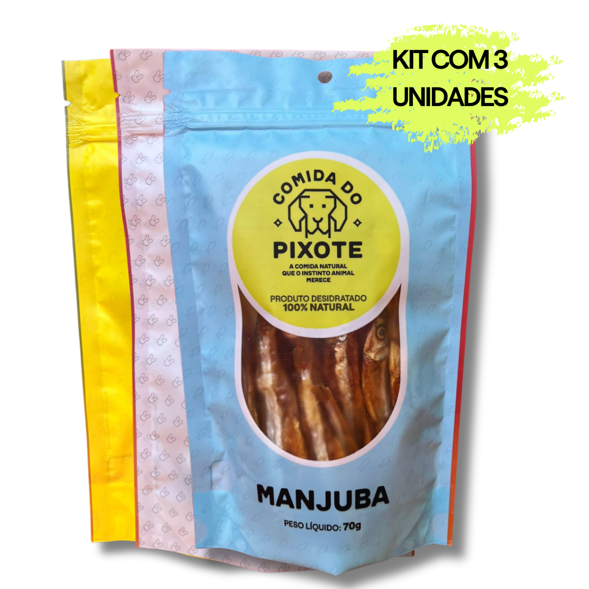 Kit com 3 mastigáveis - Você escolhe a composição