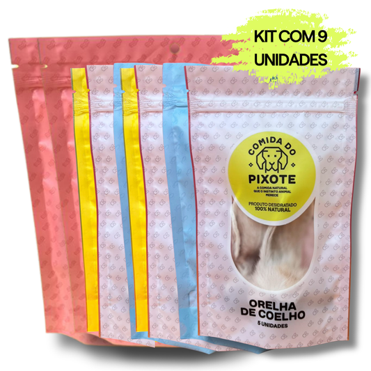 Kit com 9 mastigáveis - Você escolhe a composição