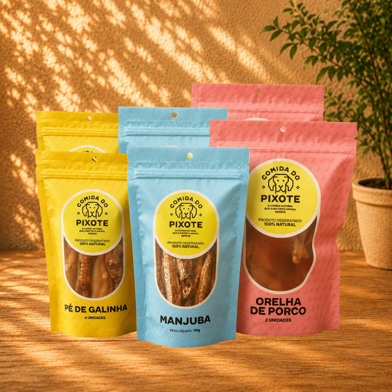 Kit com 6 mastigáveis - Você escolhe a composição
