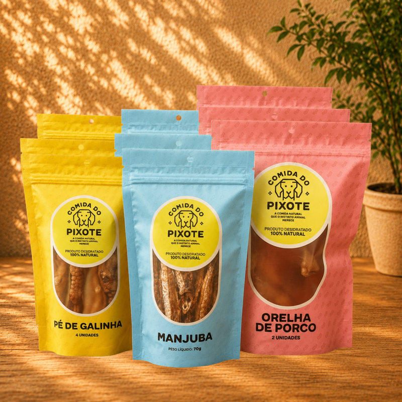 Kit com 9 mastigáveis - Você escolhe a composição